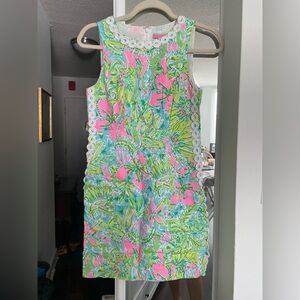 Lilly Pulitzer Pink and Green Floral Dress